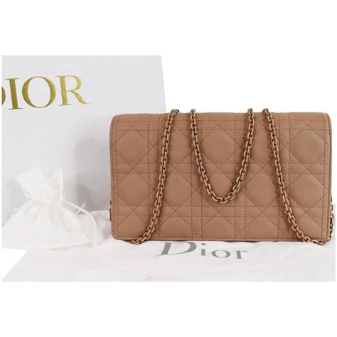 blush lady dior calfskin chain pouch|Lady Dior Pouch Placid Blue Patent Cannage Calfskin .